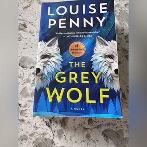 The Grey Wolf Novel with Blue and White Cover